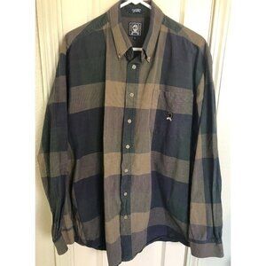 Cinch Mens LG Multicolored Checker Long Sleeve Full Button Western Shirt
